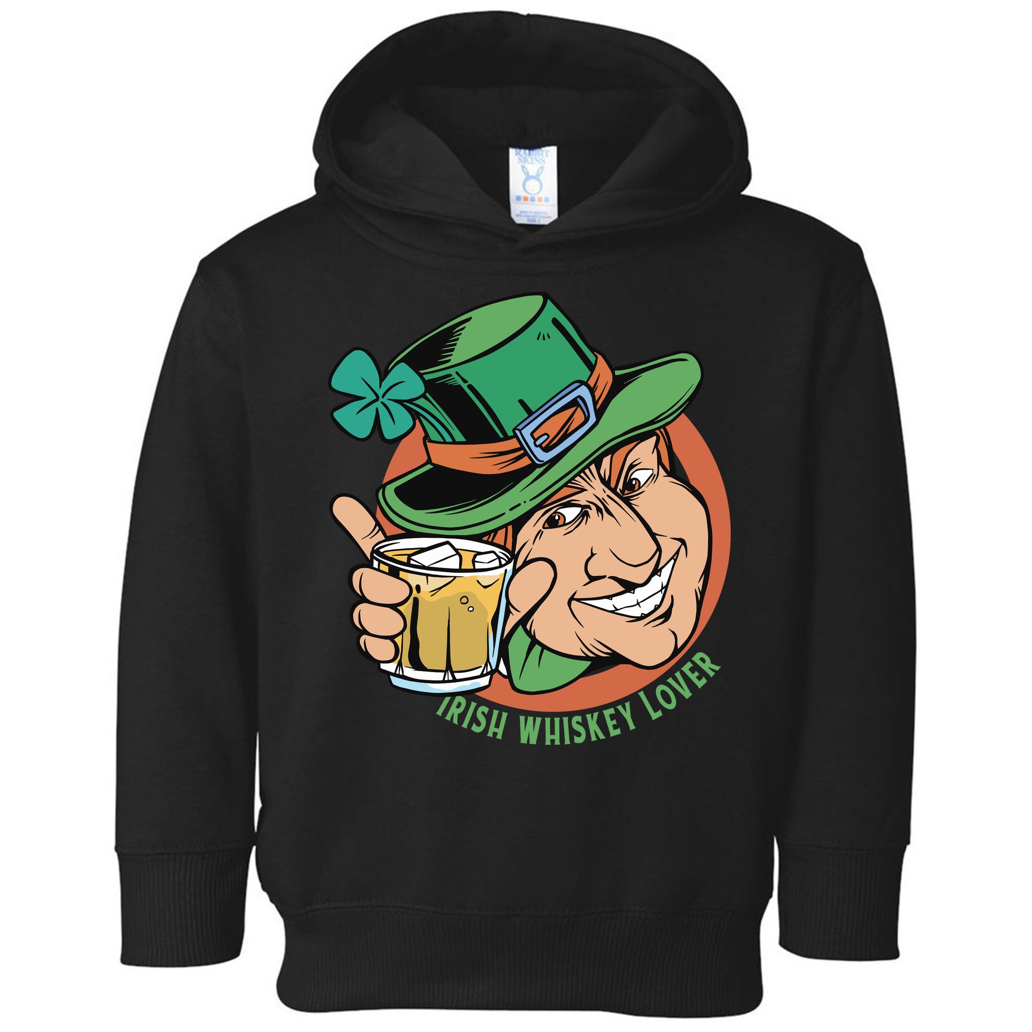 Irish Whiskey Lover St Patricks Day Toddler Hoodie