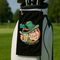 Irish Whiskey Lover St Patricks Day Golf Towel