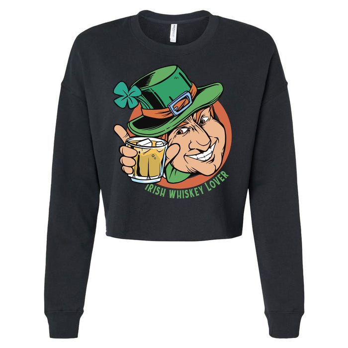 Irish Whiskey Lover St Patricks Day Cropped Pullover Crew