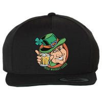 Irish Whiskey Lover St Patricks Day Wool Snapback Cap