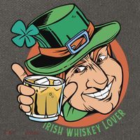 Irish Whiskey Lover St Patricks Day Cotton Canvas Backpack
