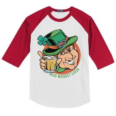 Irish Whiskey Lover St Patricks Day Kids Colorblock Raglan Jersey