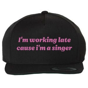 IM Working Late Cause IM A Singer Funny Sweat Wool Snapback Cap