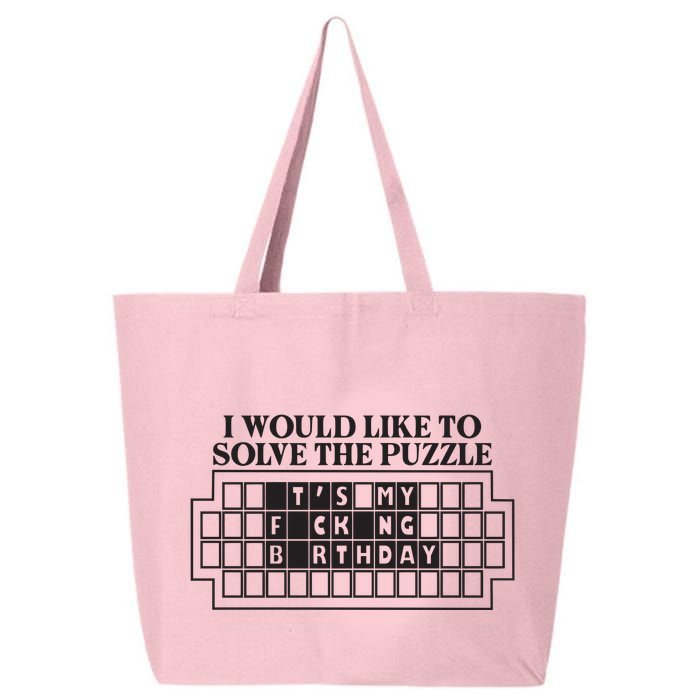 I Would Like To Solve The Puzzle Fuck The Patriarchy 25L Jumbo Tote