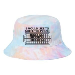 I Would Like To Solve The Puzzle Fuck The Patriarchy Tie Dye Newport Bucket Hat