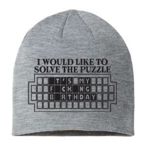 I Would Like To Solve The Puzzle Fuck The Patriarchy Sustainable Beanie