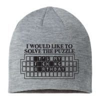 I Would Like To Solve The Puzzle Fuck The Patriarchy Sustainable Beanie