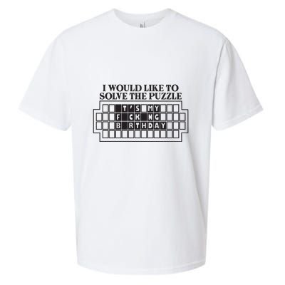 I Would Like To Solve The Puzzle Fuck The Patriarchy Sueded Cloud Jersey T-Shirt