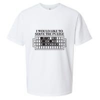I Would Like To Solve The Puzzle Fuck The Patriarchy Sueded Cloud Jersey T-Shirt