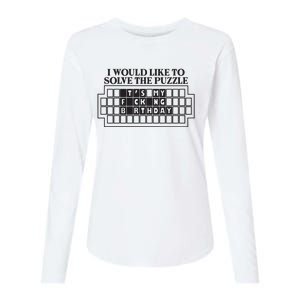 I Would Like To Solve The Puzzle Fuck The Patriarchy Womens Cotton Relaxed Long Sleeve T-Shirt