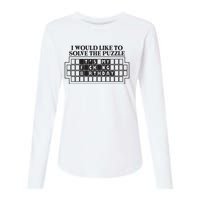 I Would Like To Solve The Puzzle Fuck The Patriarchy Womens Cotton Relaxed Long Sleeve T-Shirt