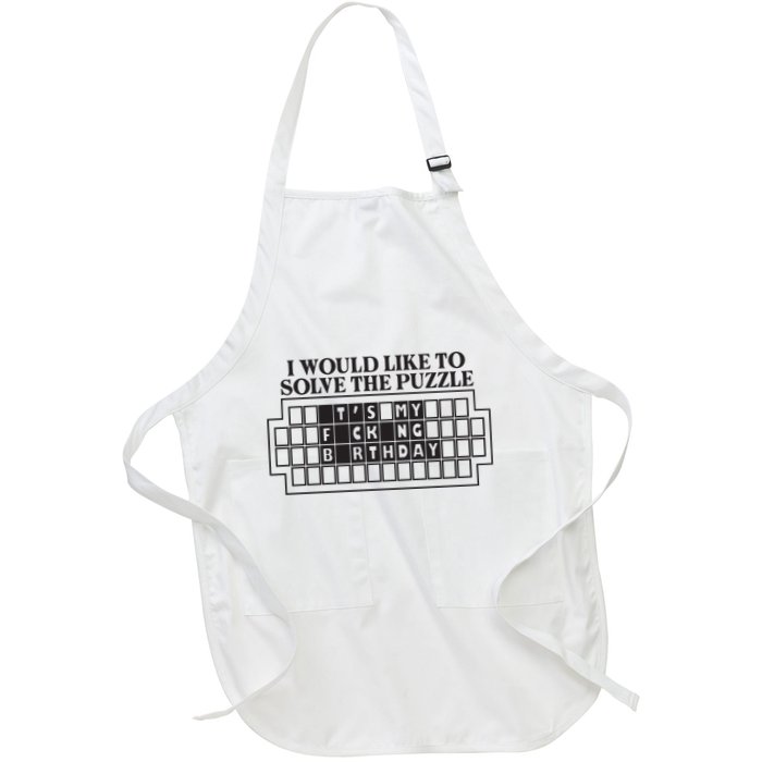 I Would Like To Solve The Puzzle Fuck The Patriarchy Apron
