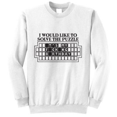 I Would Like To Solve The Puzzle Fuck The Patriarchy Sweatshirt
