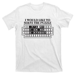 I Would Like To Solve The Puzzle Fuck The Patriarchy T-Shirt