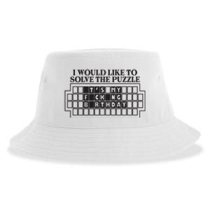 I Would Like To Solve The Puzzle Fuck The Patriarchy Sustainable Bucket Hat