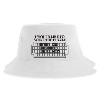 I Would Like To Solve The Puzzle Fuck The Patriarchy Sustainable Bucket Hat