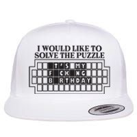 I Would Like To Solve The Puzzle Fuck The Patriarchy Flat Bill Trucker Hat