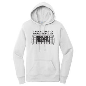 I Would Like To Solve The Puzzle Fuck The Patriarchy Women's Pullover Hoodie