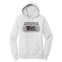 I Would Like To Solve The Puzzle Fuck The Patriarchy Women's Pullover Hoodie