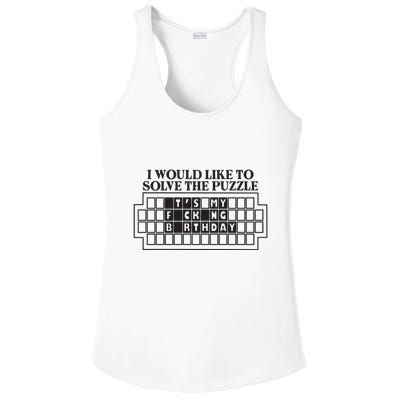 I Would Like To Solve The Puzzle Fuck The Patriarchy Ladies PosiCharge Competitor Racerback Tank