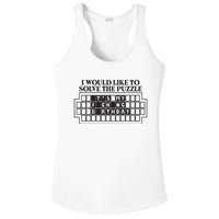 I Would Like To Solve The Puzzle Fuck The Patriarchy Ladies PosiCharge Competitor Racerback Tank