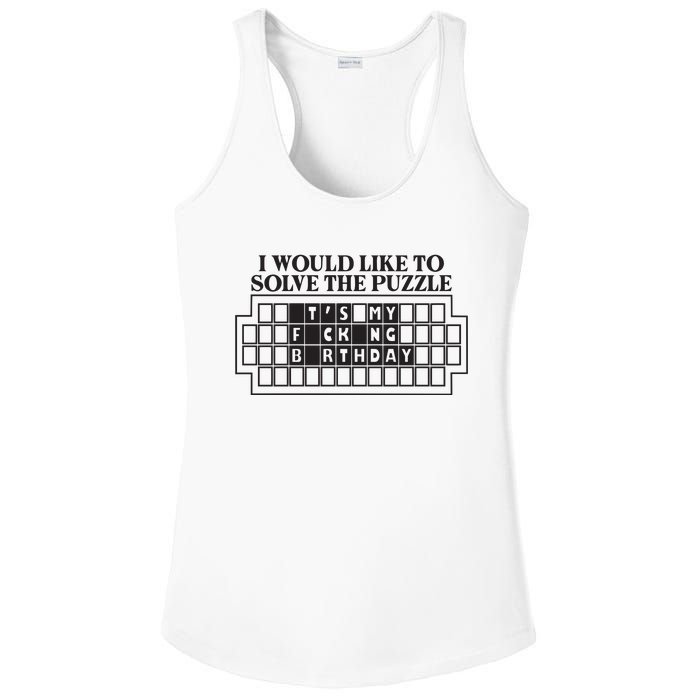 I Would Like To Solve The Puzzle Fuck The Patriarchy Ladies PosiCharge Competitor Racerback Tank