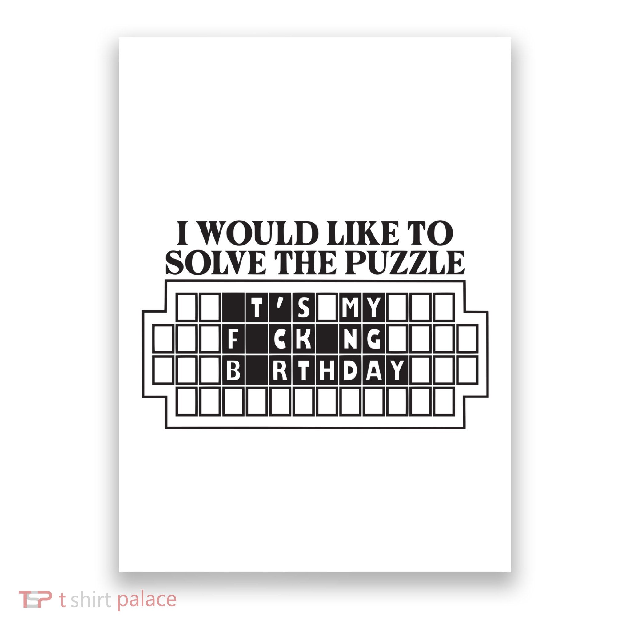 I Would Like To Solve The Puzzle Fuck The Patriarchy Poster