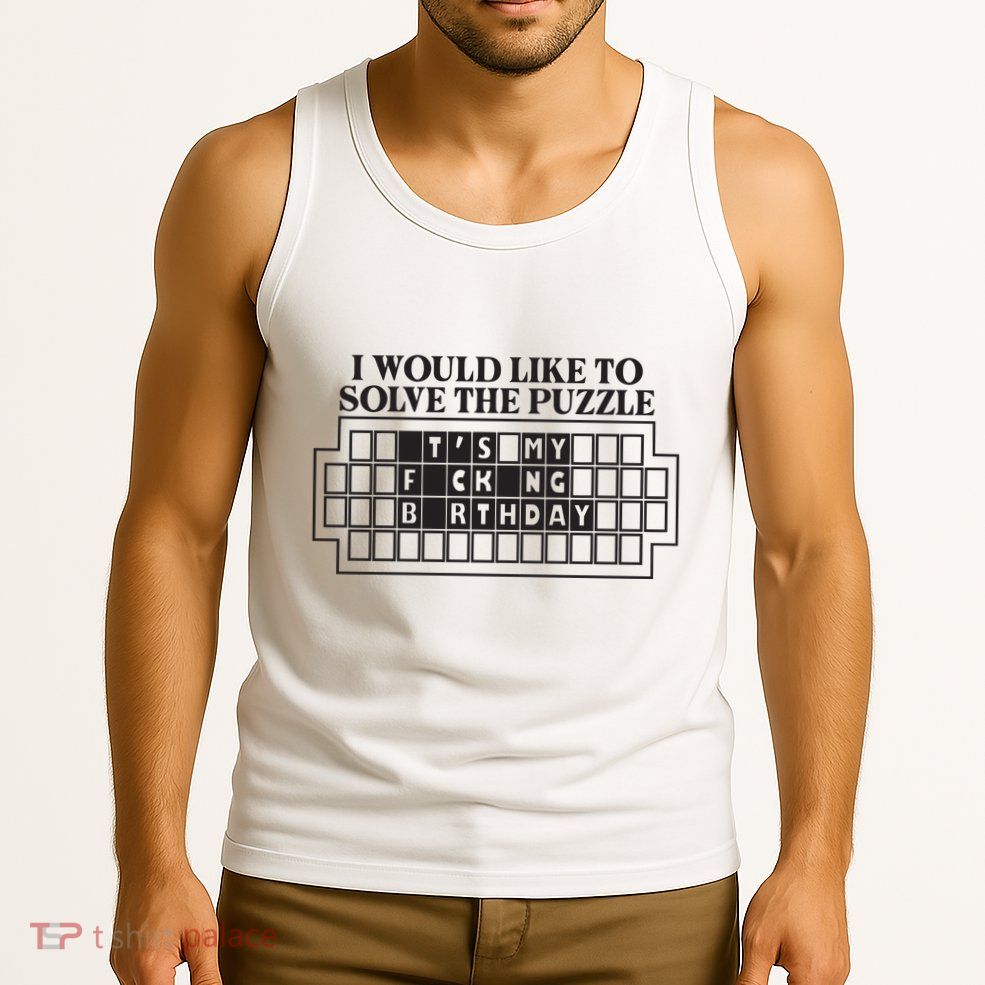 I Would Like To Solve The Puzzle Fuck The Patriarchy Tank Top
