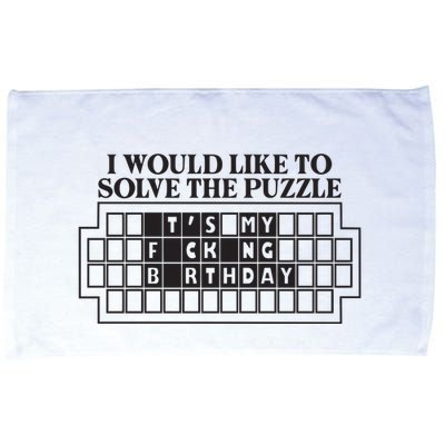 I Would Like To Solve The Puzzle Fuck The Patriarchy Microfiber Hand Towel