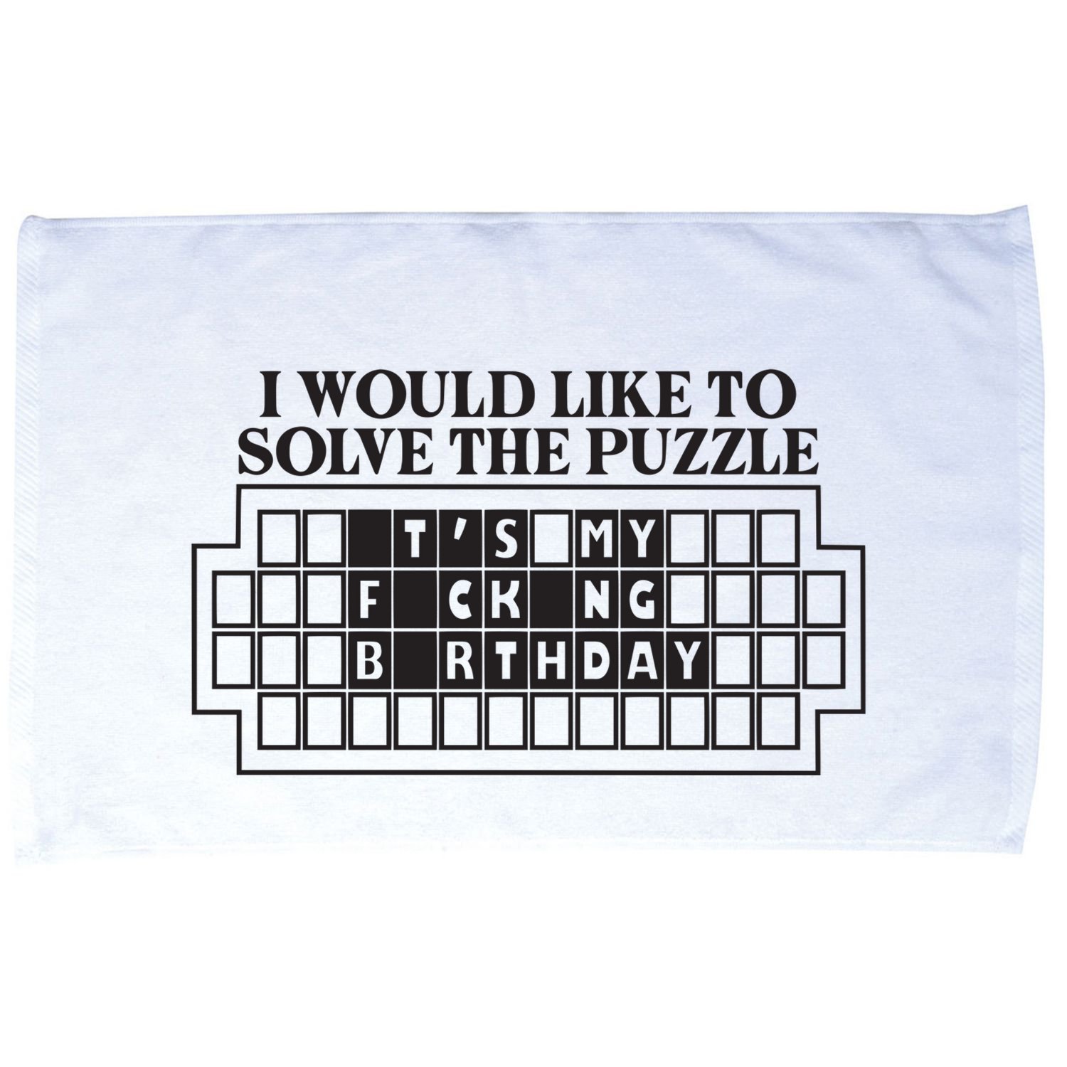 I Would Like To Solve The Puzzle Fuck The Patriarchy Microfiber Hand Towel
