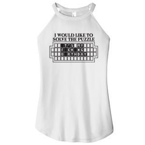 I Would Like To Solve The Puzzle Fuck The Patriarchy Women's Perfect Tri Rocker Tank