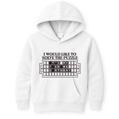 I Would Like To Solve The Puzzle Fuck The Patriarchy Kids Hoodie