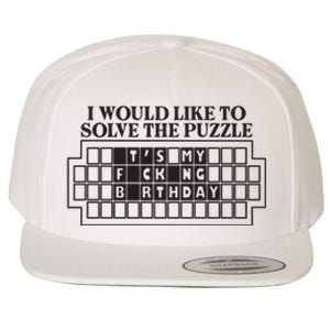 I Would Like To Solve The Puzzle Fuck The Patriarchy Wool Snapback Cap