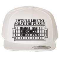 I Would Like To Solve The Puzzle Fuck The Patriarchy Wool Snapback Cap