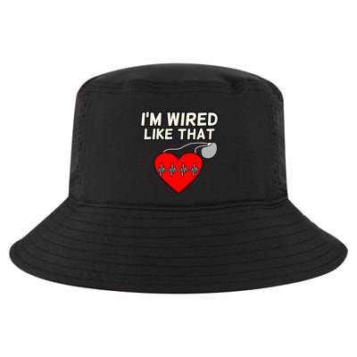 I'm Wired Like That Heart Disease Awareness Survivor Graphic Meaningful Gift Cool Comfort Performance Bucket Hat