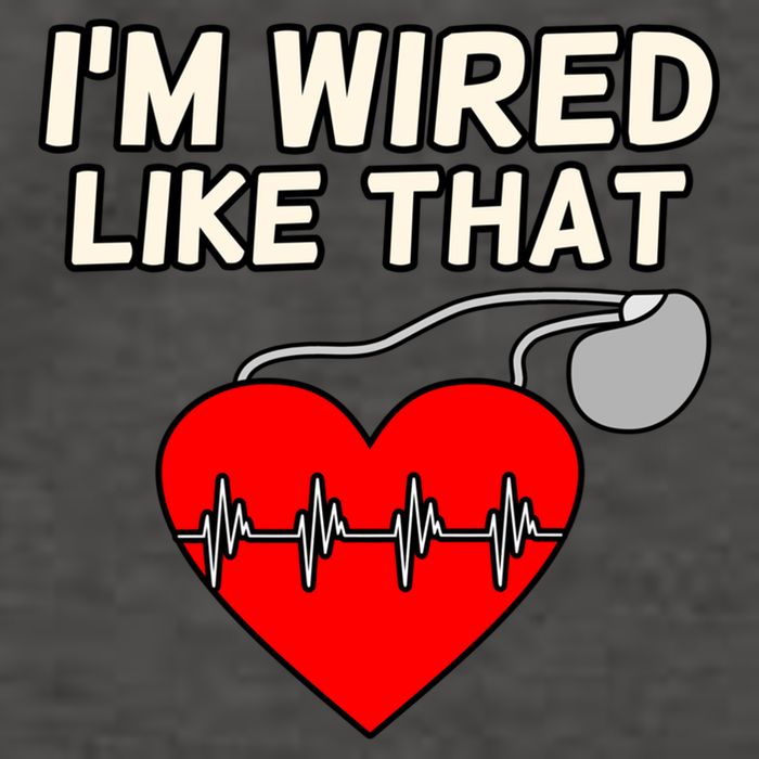 I'm Wired Like That Heart Disease Awareness Survivor Graphic Meaningful Gift Vector Backpack