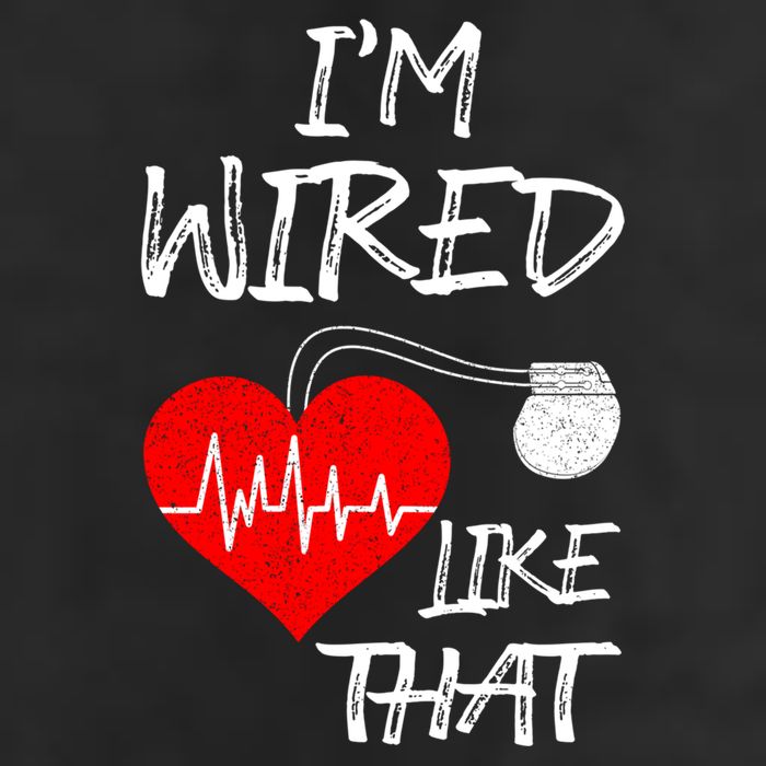 I'm Wired Like That Pacemaker Joke Heart Disease Awareness Funny Gift Adult Drive Performance Visor
