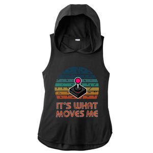 ItS What Moves Me Game Joystick For Gamers Gift Ladies PosiCharge Tri-Blend Wicking Draft Hoodie Tank