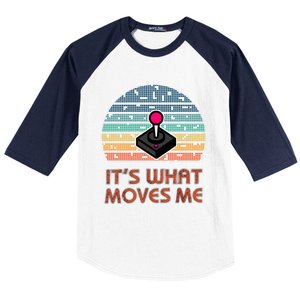 ItS What Moves Me Game Joystick For Gamers Gift Baseball Sleeve Shirt