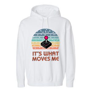 ItS What Moves Me Game Joystick For Gamers Gift Garment-Dyed Fleece Hoodie