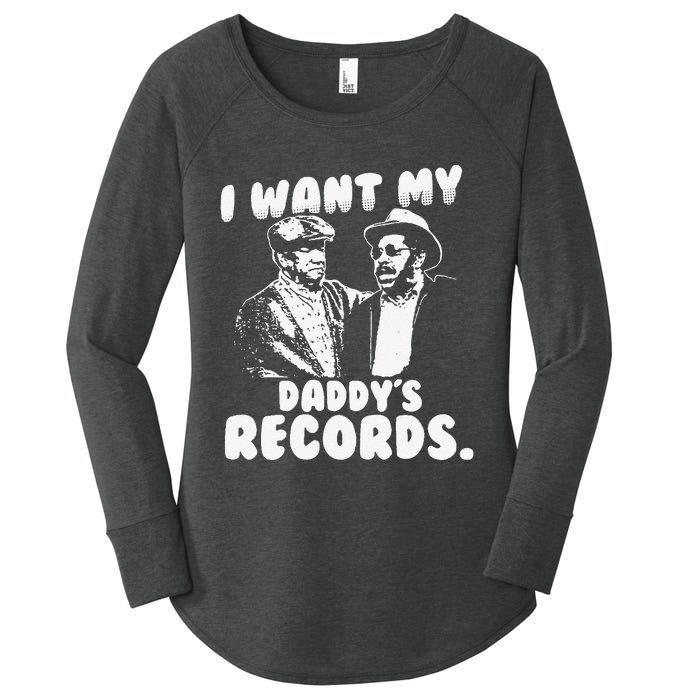 I Want My Daddy Records Women's Perfect Tri Tunic Long Sleeve Shirt