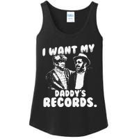 I Want My Daddy Records Ladies Essential Tank