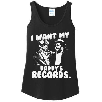 I Want My Daddy Records Ladies Essential Tank