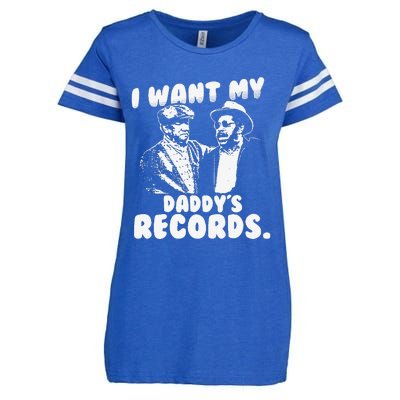 I Want My Daddy Records Enza Ladies Jersey Football T-Shirt