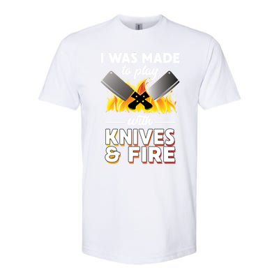 I Was Made To Play With Knives And Fire Chef Tools Gift Softstyle® CVC T-Shirt