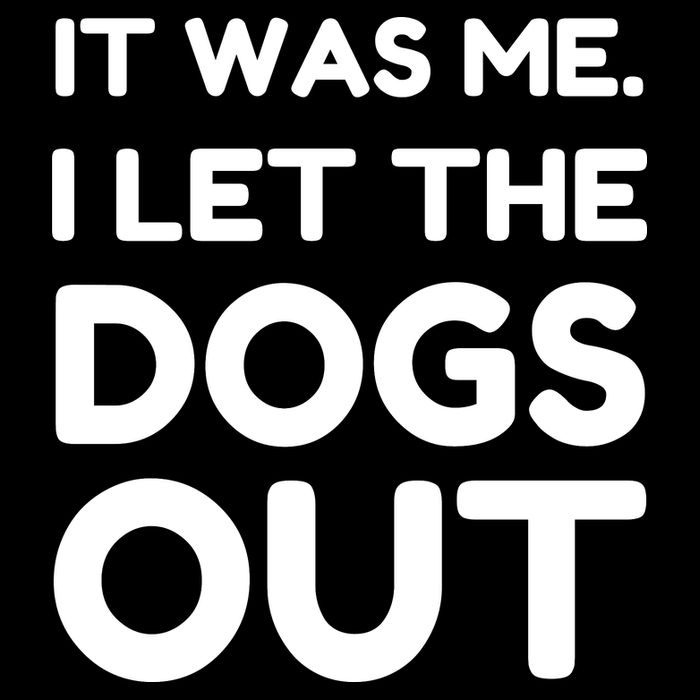 It Was Me I Let The Dogs Out Funny Hilarious Cropped Pullover Crew