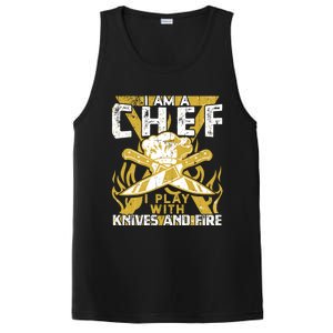 I Was Made To Play With Knives And Fire For Skilled Chef Gift PosiCharge Competitor Tank