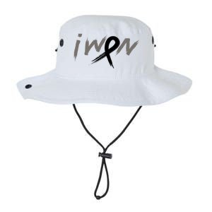 I Won Melanoma Skin Cancer Awareness Ribbon Support Gift Legacy Cool Fit Booney Bucket Hat