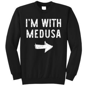 IM With Medusa Costume Halloween Matching Couple Tall Sweatshirt