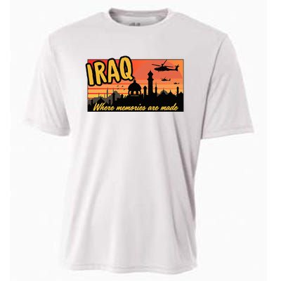 Iraq Where Memories Are Made Oif  Military Tourist Retro Cooling Performance Crew T-Shirt